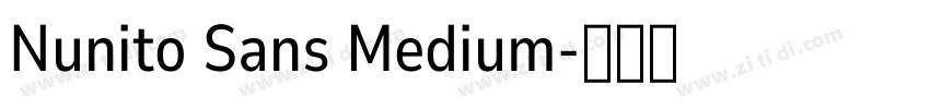 Nunito Sans Medium字体转换 Nunito Sans Medium字体转换